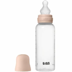 PP-Flasche Baby Bottle Round 270 ml + Silikon Trinksauger mittlerer Nahrungsfluss - Blush
