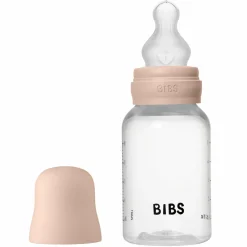 PP-Flasche Baby Bottle Round 150 ml + Silikon Trinksauger langsamer Nahrungsfluss - Blush