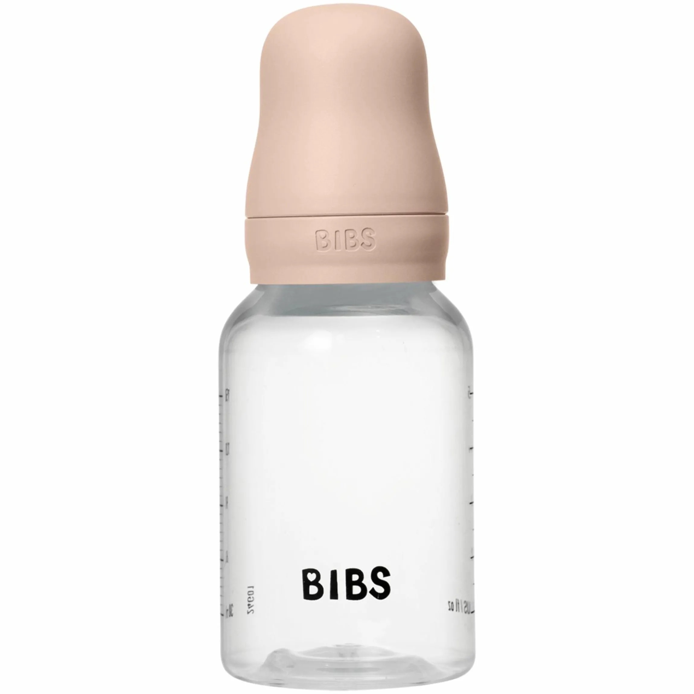 PP-Flasche Baby Bottle Round 150 ml + Silikon Trinksauger langsamer Nahrungsfluss - Blush