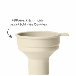 PP-Flasche 2er Pack Baby Bottle Round 150 ml + Latex-Trinksauger - Ivory