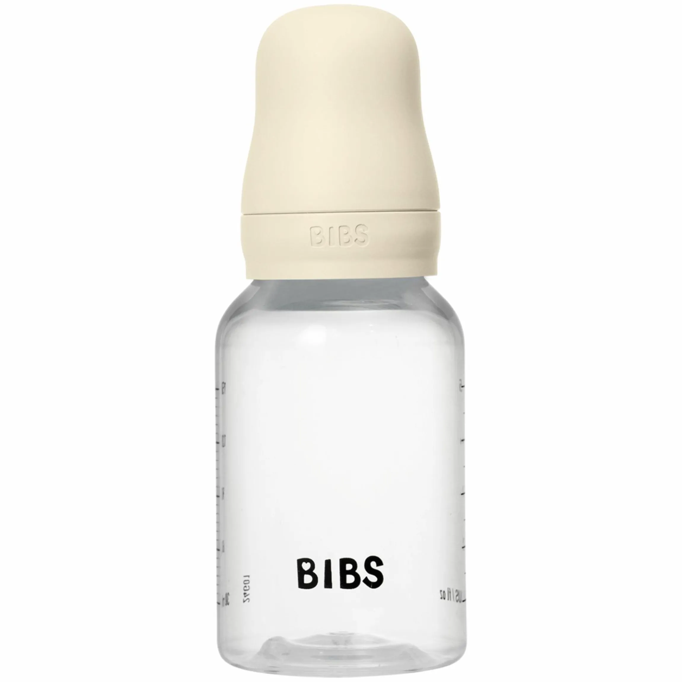 PP-Flasche 2er Pack Baby Bottle Round 150 ml + Silikon-Trinksauger - Ivory