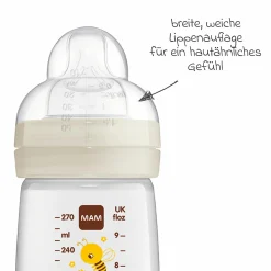 PP-Flasche 2er Pack Easy Active Baby Bottle 270 ml - Silikon Gr. 1 - Biene & Igel