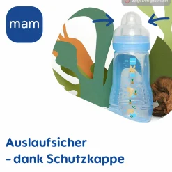PP-Flasche 2er Pack Easy Active Baby Bottle 270 ml - Silikon Gr. 1 - Biene & Igel