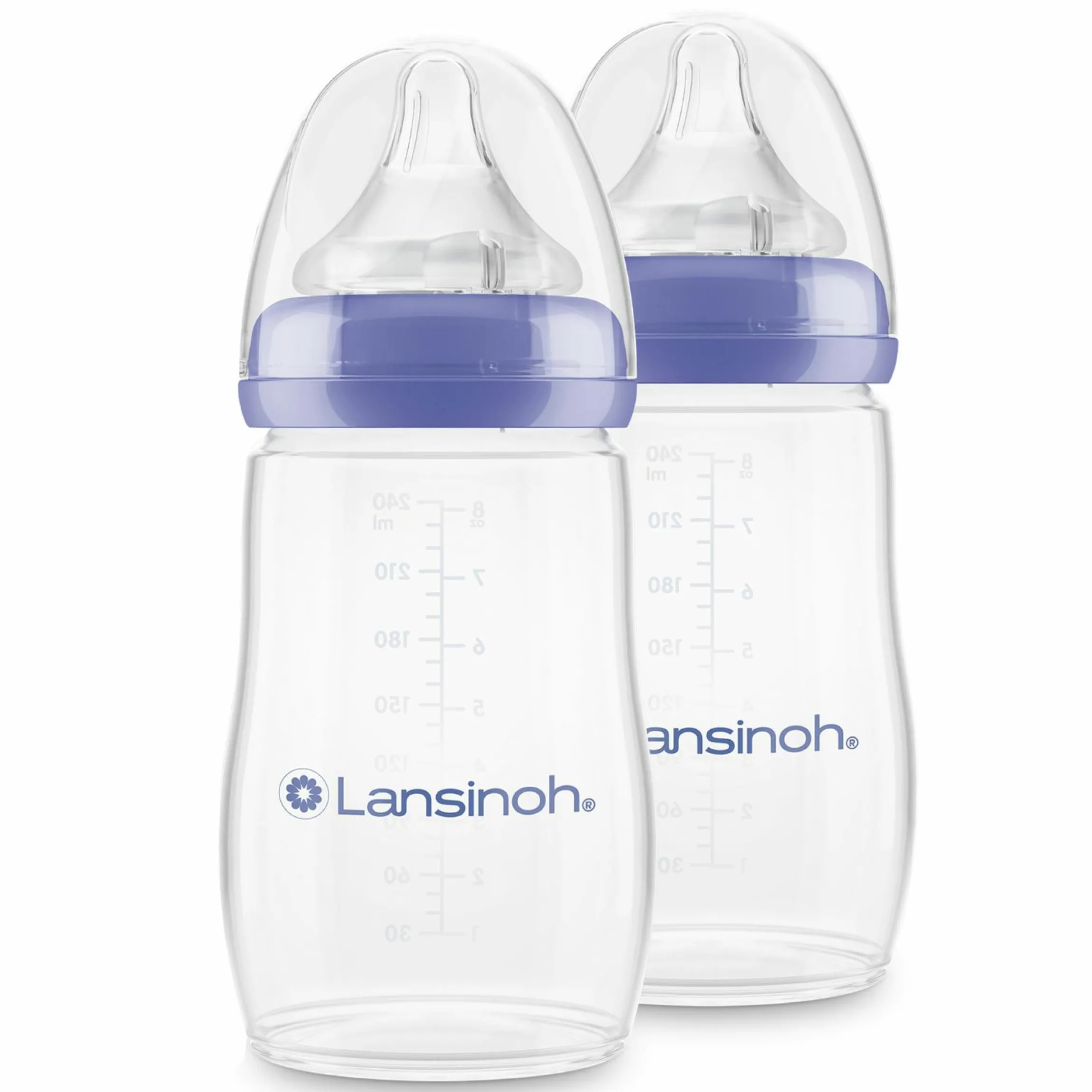 PP-Flasche 2er Pack 240ml mit Natural Wave® Trinksauger Gr. M