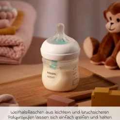 PP-Flasche 2er Pack Natural Response 125ml mit AirFree Ventil + Silikon-Sauger 0M+