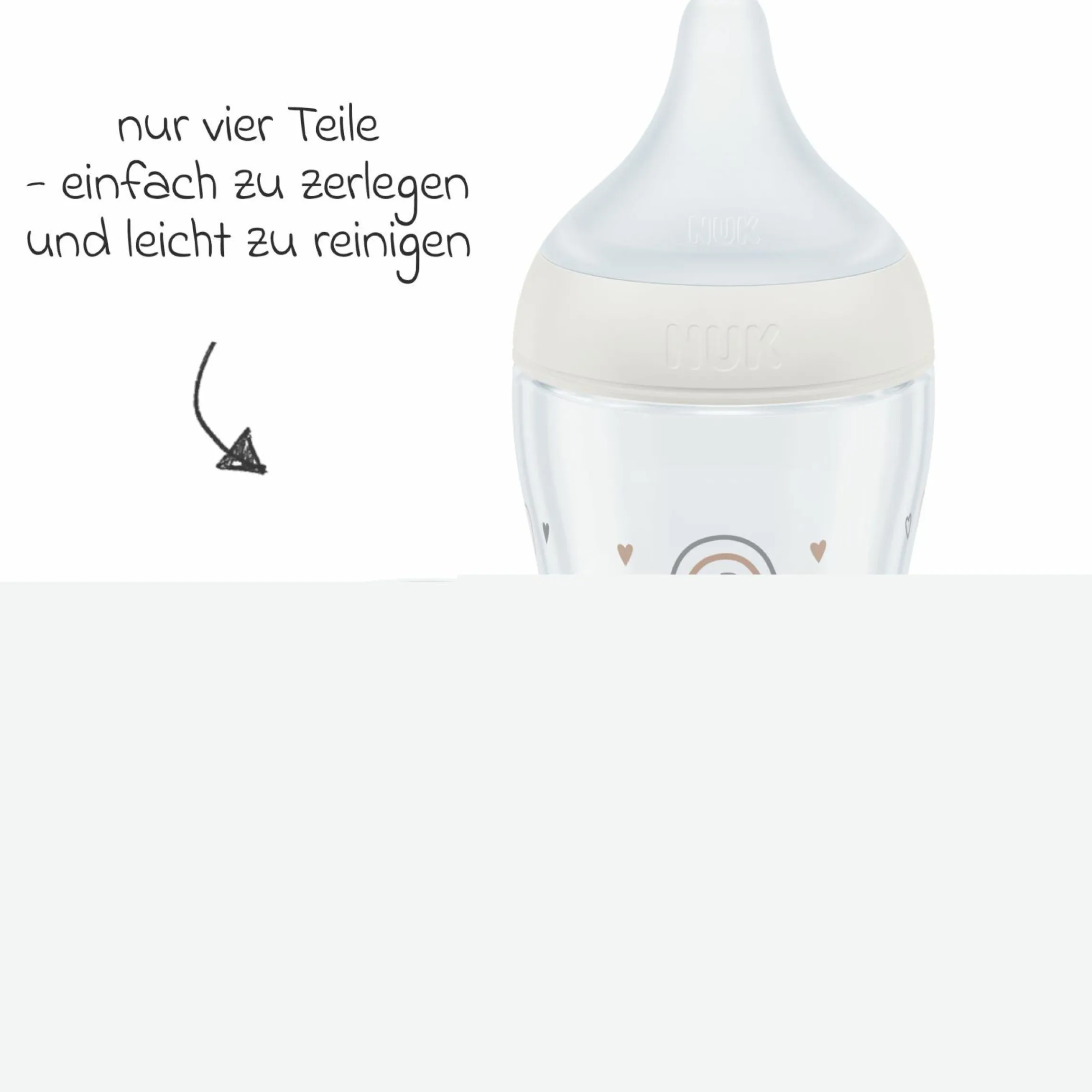 PP-Flasche 3er Pack Perfect Match 260 ml + Silikon-Sauger Gr. M - Zweige & Regenbogen