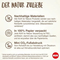 PP-Flasche for Nature 150 ml + Silikon-Sauger Gr. S - Beige