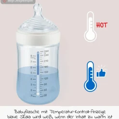 PP-Flasche for Nature 260 ml + Silikon-Sauger Gr. M - Grün