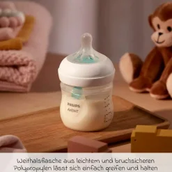 PP-Flasche Natural Response 125ml mit AirFree Ventil + Silikon-Sauger 0M+