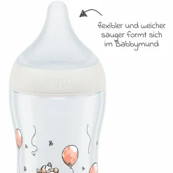 PP-Flasche Perfect Match 260 ml + Silikon-Sauger Gr. M - Disney Winnie Pooh - Weiß