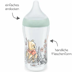 PP-Flasche Perfect Match 260 ml + Silikon-Sauger Gr. M - Disney Winnie Pooh - Grün