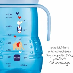 PP-Flasche Trainer + 220 ml - Blau