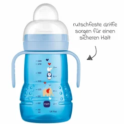 PP-Flasche Trainer + 220 ml - Blau
