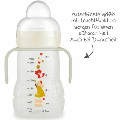 PP-Flasche Trainer + Night 220 ml - Beige