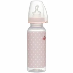 PP-Flasche Trendy 250 ml - Silikon Gr. 1 M - Pink
