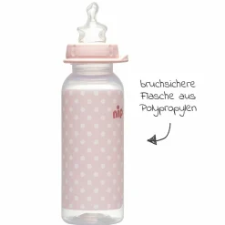PP-Flasche Trendy 250 ml - Silikon Gr. 1 M - Pink