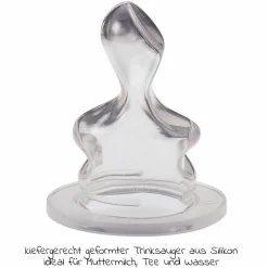 PP-Flasche Trendy 125 ml - Silikon Gr. 1 S - Punkte - Beige