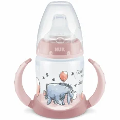 PP-Trinklernflasche First Choice Plus 150 ml + Silikon-Tülle - Temperature Control - Disney Winnie Pooh - Rosa