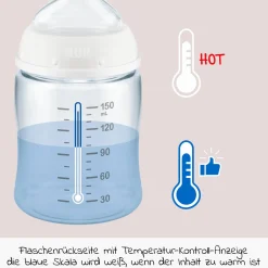 PP-Trinklernflasche First Choice Plus 150 ml + Silikon-Tülle - Temperature Control - Disney Winnie Pooh