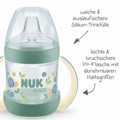 PP-Trinklernflasche for Nature 150 ml + Silikon-Trinktülle - Grün