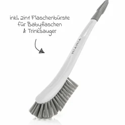 Premium Glas-Flaschen-Set Natural 11-tlg. - 6 Babyflaschen + Flaschenbürste + Milchpulverportionierer + 3 Spucktücher