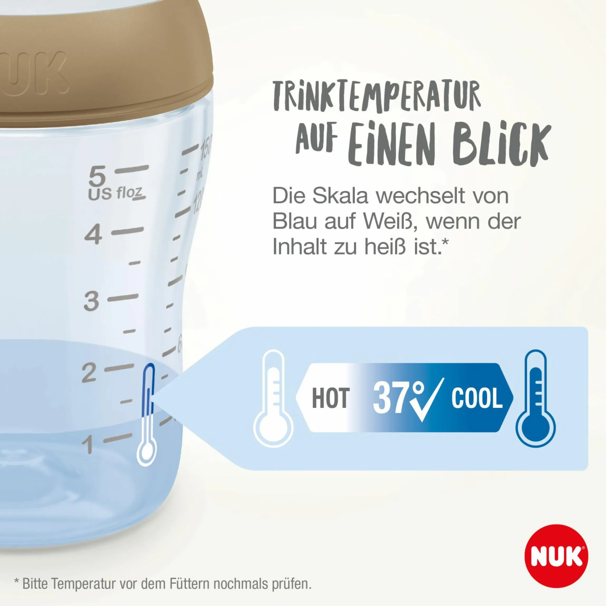Premium PP-Flaschen-Set Perfect Match 11-tlg. - 6 Babyflaschen + Flaschenbürste + Milchpulverportionierer + 3 Spucktücher - Regenbogen - Weiß