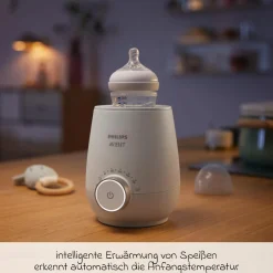 Premium Starter-Set PP Natural 9-tlg. - Babykostwärmer + 4x Babyflasche + 1x Flaschenbürste + 3x Spucktuch