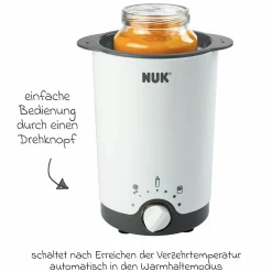 Premium Starter-Set 9-tlg. - Babykostwärmer + 4 PP-Flaschen Perfect Match + 1 Flaschenbürste + 3 Spucktücher - Regenbogen - Weiß