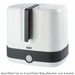 Premium Starter-Set 10-tlg. - Dampfsterilisator Vario Express + 6 PP-Flaschen Perfect Match + 3 Spucktücher - Regenbogen - Weiß
