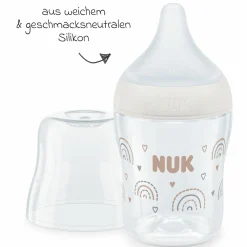 Premium Starter-Set 10-tlg. - Dampfsterilisator Vario Express + 6 PP-Flaschen Perfect Match + 3 Spucktücher - Regenbogen - Weiß