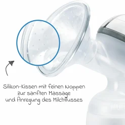 Premium Still-Set Basic 7-tlg. - Handmilchpumpe + 3 PP-Flaschen Perfect Match + 3 Spucktücher - Regenbogen - Weiß