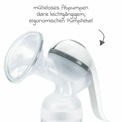 Premium Still-Set Basic 7-tlg. - Handmilchpumpe + 3 PP-Flaschen Perfect Match + 3 Spucktücher - Regenbogen - Weiß