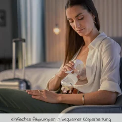 Premium Still-Set Basic 12-tlg. - Handmilchpumpe + 2 Babyflaschen + 5 Mehrwegbecher + 1 Flaschenbürste + 3 Spucktücher
