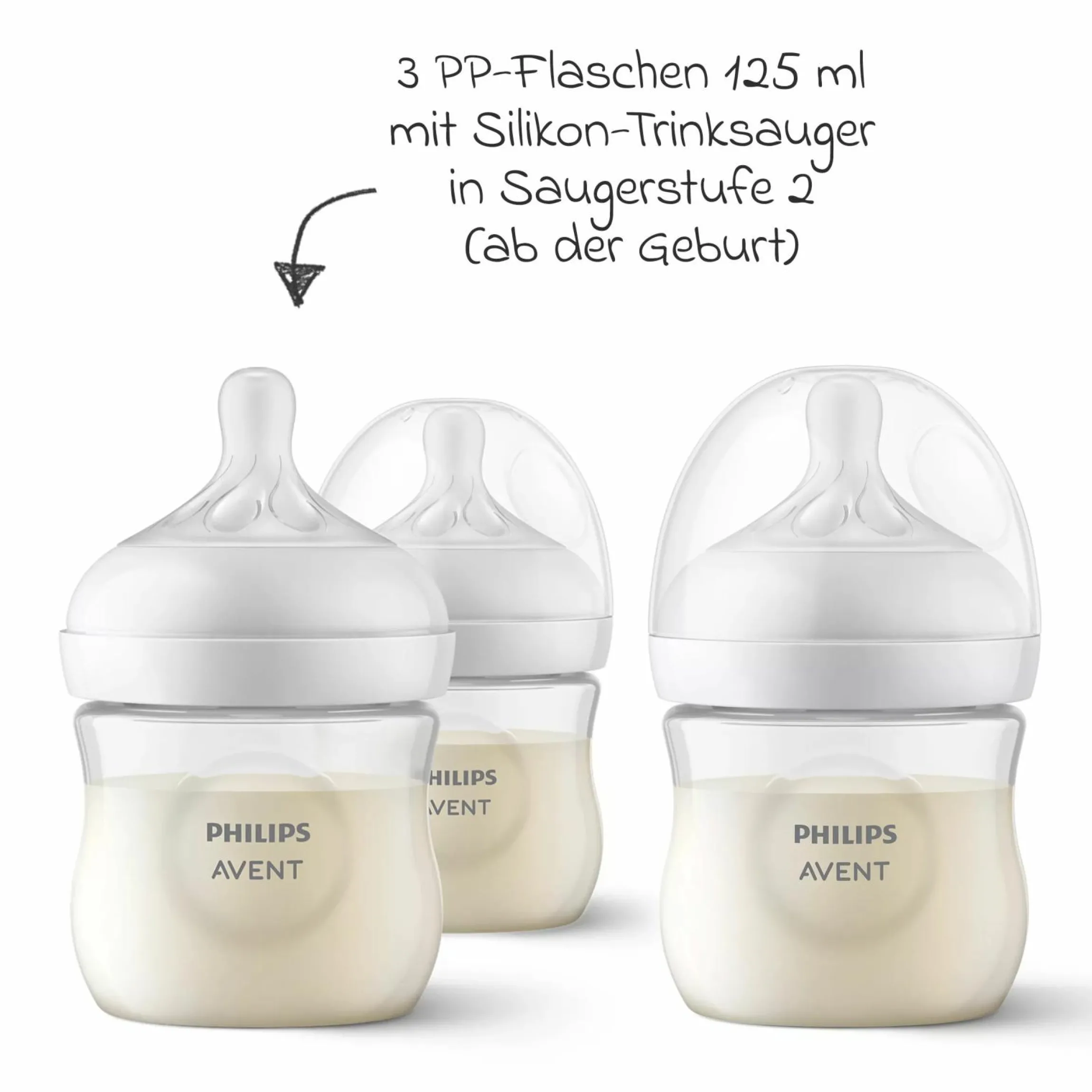 Premium Still-Set Deluxe 80-tlg. - elektr. Milchpumpe + 5 PP-Flaschen + 5 Mehrwegbecher + 5 Muttermilchbeutel + 62 Stilleinlagen + 3 Mulltücher