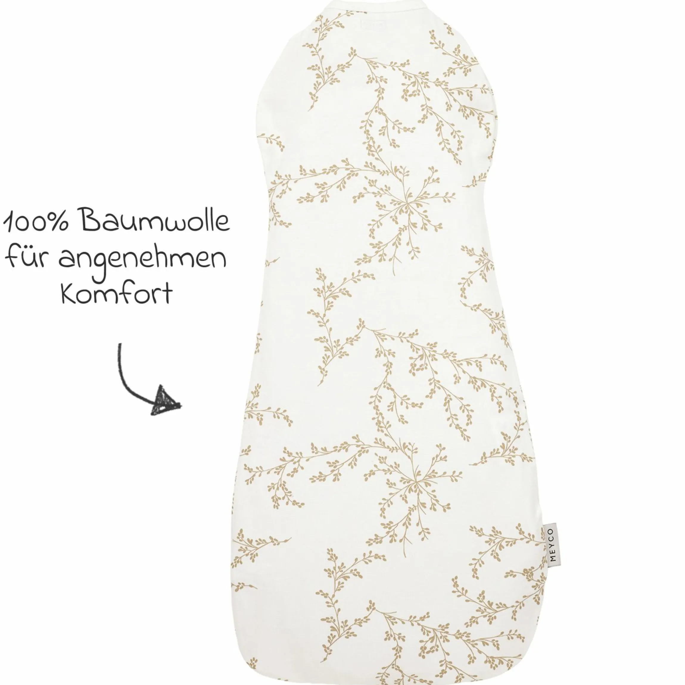 Pucksack / Schlafsack 2in1 Cocoon - Branches - Sand - Gr. 4-8 Monate