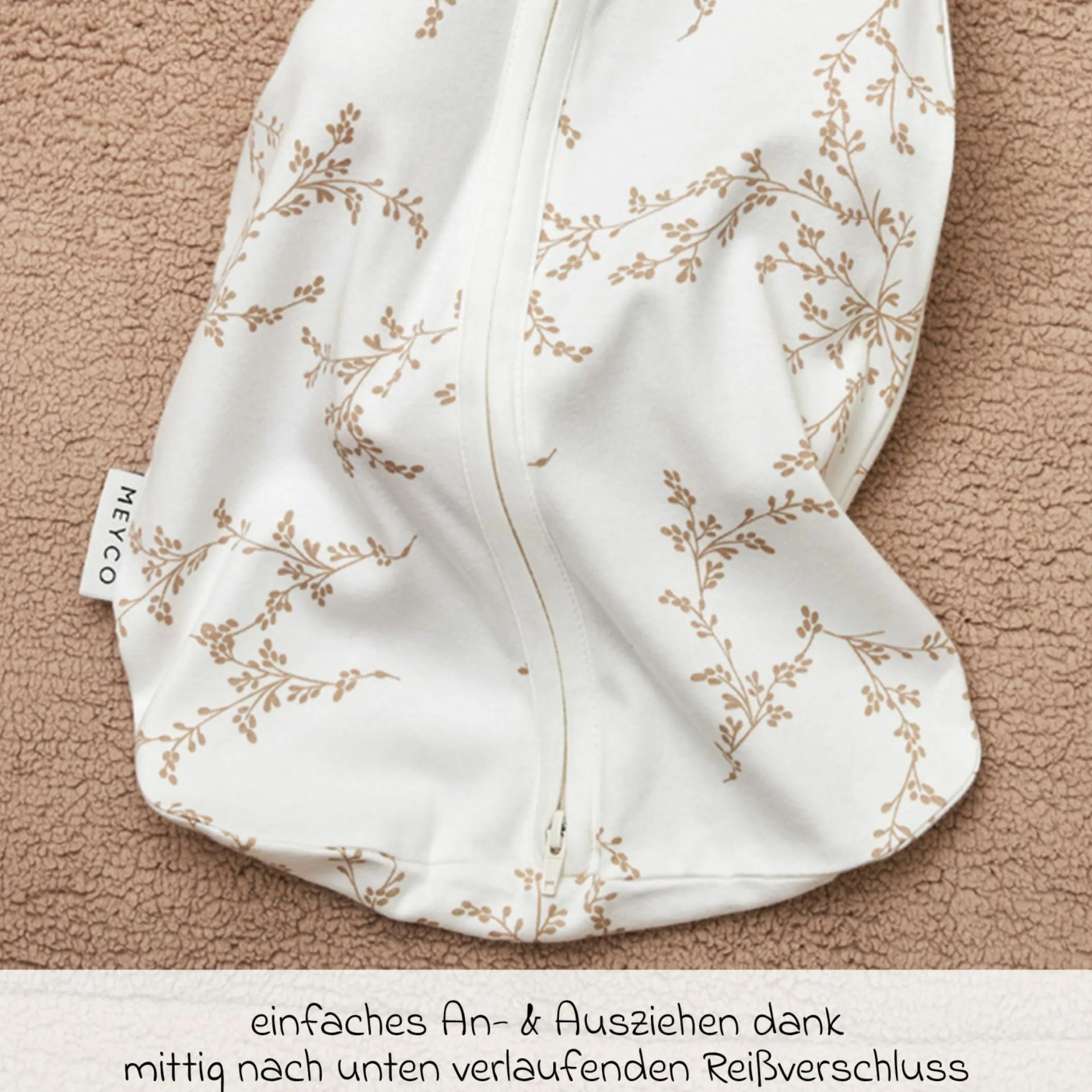 Pucksack / Schlafsack 2in1 Cocoon - Branches - Sand - Gr. 4-8 Monate