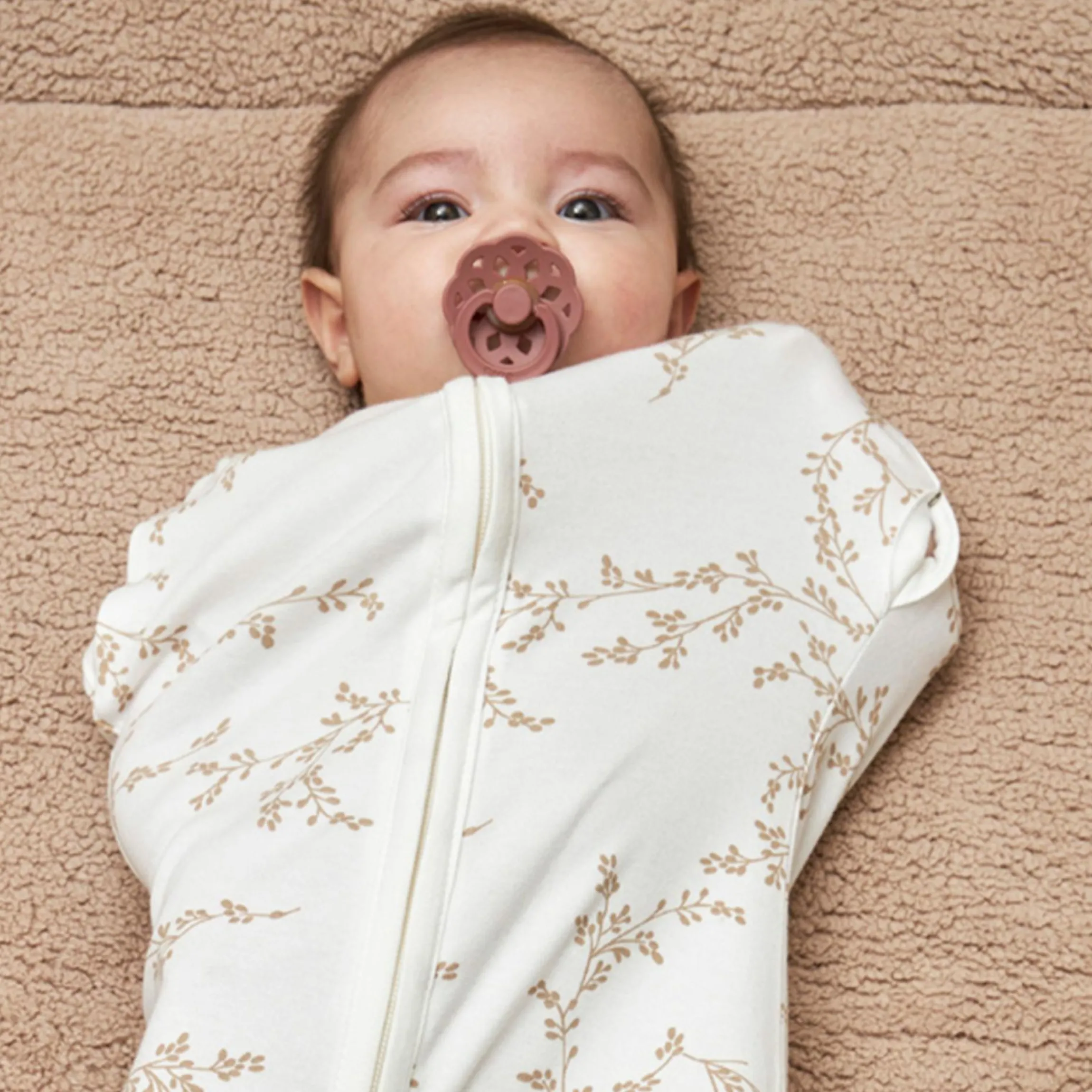 Pucksack / Schlafsack 2in1 Cocoon - Branches - Sand - Gr. 4-8 Monate