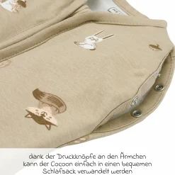 Pucksack / Schlafsack 2in1 Cocoon - Forest Animals - Gr. 4-8 Monate