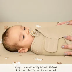 Pucksack wattiert - Sand - Gr. 0-3 Monate