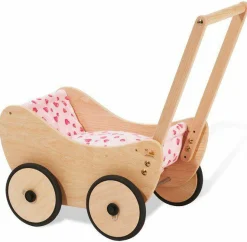Puppenwagen Trixi mit Bettzeug - Herzchen Rosa