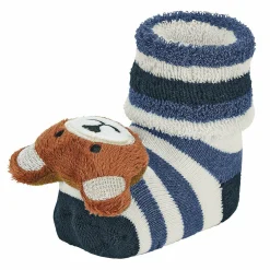 Rasselsöckchen - Bär - Blau - Gr. 15 / 16