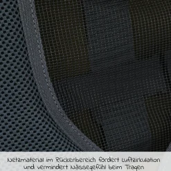 Rückentrage Adventure für Baby & Kleinkind bis 20 kg mit Sonnendach & Rucksack - Grau