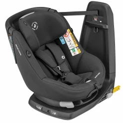 Reboarder-Kindersitz AxissFix i-Size 360° drehbar 4 Monate-4 Jahre (61-105cm) Isofix-Basis - Authentic Graphite - Kollektion 2025