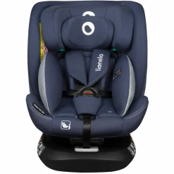 Reboarder-Kindersitz Bastian One i-Size drehbar ab Geburt -12 Jahre (40 cm - 150 cm) mit Sitzverkleinerer inkl. Isofix-Basis& Top Tether-Gurt - Blue Navy