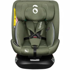 Reboarder-Kindersitz Bastian One i-Size drehbar ab Geburt -12 Jahre (40 cm - 150 cm) mit Sitzverkleinerer inkl. Isofix-Basis& Top Tether-Gurt - Green Olive