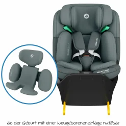 Reboarder-Kindersitz Emerald 360 S i-Size drehbar ab Geburt - 12 Jahre (40 cm - 150 cm) mit G-Cell Seitenaufpralltechnologie & Isofix-Base - Tonal Graphite - Kollektion 2025