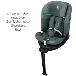 Reboarder-Kindersitz Emerald 360 S i-Size drehbar ab Geburt - 12 Jahre (40 cm - 150 cm) mit G-Cell Seitenaufpralltechnologie & Isofix-Base - Tonal Graphite - Kollektion 2025