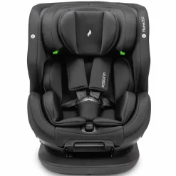 Reboarder-Kindersitz Flame 360 i-Size drehbar ab Geburt - 12 Jahre (40 cm - 150 cm) inkl. Isofix-Basis - All Black