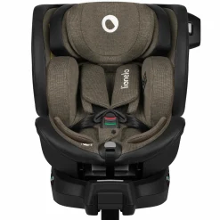 Reboarder-Kindersitz Harmony i-Size drehbar ab Geburt - 12 Jahre (40 cm - 150 cm) mit Sitzverleinerer inkl. Isofix-Basis - Green Olive Leather