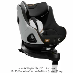 Reboarder-Kindersitz i-Harbour ab Geburt - 4 Jahre (40 cm - 105 cm) 360° drehbar - Signature - Carbon - Kollektion 2025